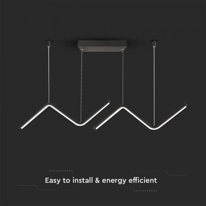 12W(1280Lm) LED dizaina gaismeklis, V-TAC, IP20, nelns, 1000x915x260x35mm, neitrāli balta gaisma 4000K