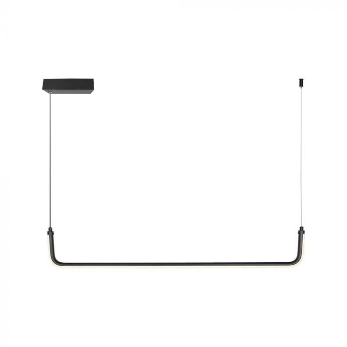 12W(1200Lm) LED design luminaire, V-TAC, IP20, black, neutral white 4000K