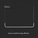 12W(1200Lm) LED design luminaire, V-TAC, IP20, black, neutral white 4000K