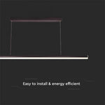 23W(2130Lm) LED linjär armatur, V-TAC, IP20, vit, neutralvit 4000K