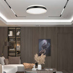 18W(1280Lm) LED-kupolarmatur, IP20, V-TAC, rund, svart, 350x62mm, neutralvit 4000K