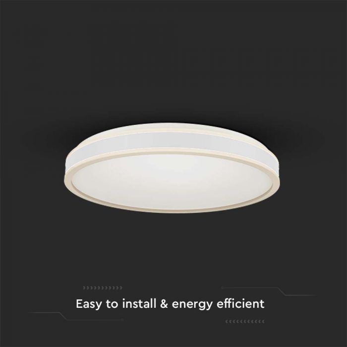 18W(1280Lm) LED-kupolarmatur, V-TAC, IP20, ljuskällor, neutralvit 4000K