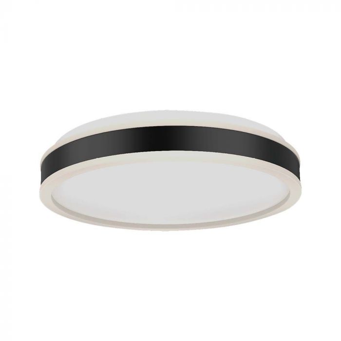 24W(2500Lm) LED dome light, IP20, V-TAC, round, black, 450x62mm, neutral white light 4000K