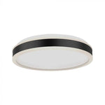 24W(2500Lm) LED-kupolarmatur, IP20, V-TAC, rund, svart, 450x62mm, neutralvit 4000K