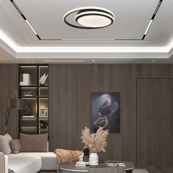 24W(2560Lm) LED dizaina gaismeklis, V-TAC, IP20, melns/balts, 310x60mm, neitrāli balta gaisma 4000K