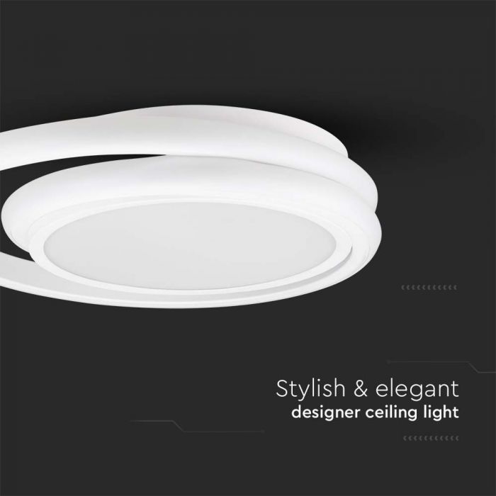 24W(2560Lm) LED-designarmatur, V-TAC, IP20, vit, 310x60mm, neutralvit 4000K