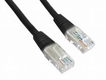 Gembird patchcord, Black, CAT5e, UTP, RJ45, 5M (PP12- 5M/BK)