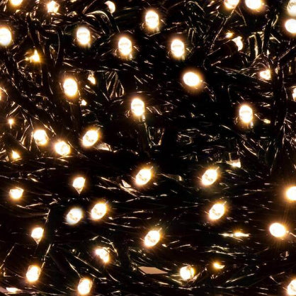 Ziemassvētku LED virtene 200 LED, 10 m, silti balta, IP44
