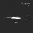 SUPERACTION_12W(1280Lm) LED design luminaire, IP20, V-TAC, white, dimmable, 520x60mm, warm white light 3000K