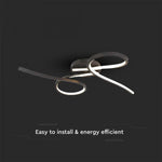 SUPERACTION_24W(2560Lm) светодиодный дизайнерский светильник, V-TAC, IP20, черный, 610x120x360mm, теплый белый свет 3000K
