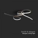 SUPERACTION_24W(2560Lm) LED design luminaire, V-TAC, IP20, black, 610x120x360mm, warm white light 3000K