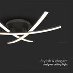 20W(2130Lm) LED-designarmatur, V-TAC, IP20, svart, 460x410x125mm, varmvitt ljus 3000K