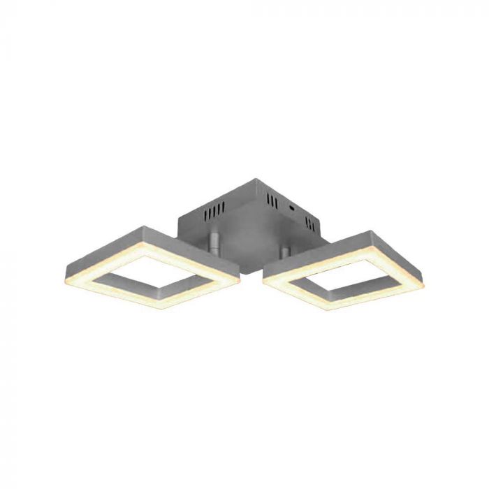 16W(1490Lm) LED dizaina gaismeklis, V-TAC, IP20, pelēks, 340x95x160mm, silti balta gaisma 3000K