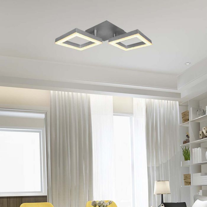 16W(1490Lm) LED dizaina gaismeklis, V-TAC, IP20, pelēks, 340x95x160mm, silti balta gaisma 3000K