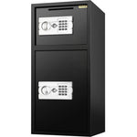 VEVOR Drošības Seifs ar Divām Atsevišķām Slēdzamām Kamerām un Elektronisko Tastatūru