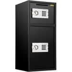 VEVOR Drošības Seifs ar Divām Atsevišķām Slēdzamām Kamerām un Elektronisko Tastatūru