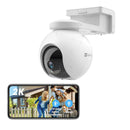 Беспроводная подвижная WiFi камера видеонаблюдения 2K+ со встроенным аккумулятором, встроенной памятью 32 Гб и возможностью подключения солнечной панели (Micro USB). Угол обзора 360°. Цветное ночное видение, подключается к смарт-устройствам. Ezviz