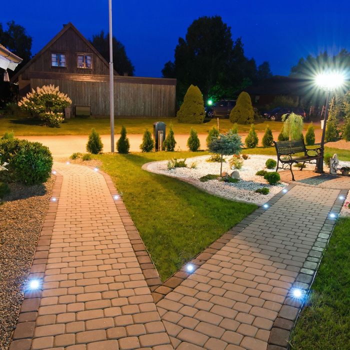 V-TAC Underram med 1xGU10 LED-lampa (glödlampa ingår ej), svart, IP65