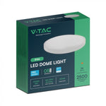 24W(2500Lm) LED-kupolarmatur, V-TAC SAMSUNG, IP44, rund, vit, neutralvit 4000K