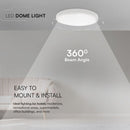 36W(3820Lm) LED dome luminaire, V-TAC SAMSUNG, IP44, round, white, warm white light 3000K
