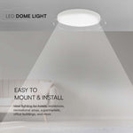 36W(3820Lm) LED rund kupolarmatur, V-TAC, IP44, vit, neutralvit 4000K