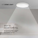 36W(3820Lm) LED dome luminaire, V-TAC, IP44, round, white, cool white 6500K