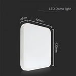 48W(5160Lm) LED kuppelvalgusti, V-TAC SAMSUNG, IP44, kandiline, valge, soe valge valgus 3000K