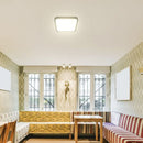 48W(5160Lm) LED kupolveida gaismeklis, V-TAC SAMSUNG, IP44, kvadrāta, melns, neitrāli blata gaisma 4000K