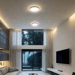 18W(1830Lm) LED-kupolarmatur med fjärrkontroll, V-TAC SAMSUNG, IP44, rund, svart, neutralvit 4000K