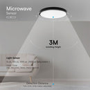 18W(1830Lm) LED dome luminaire, V-TAC SAMSUNG, IP44, round, black, warm white light 3000K