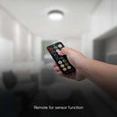 36W(3820Lm) LED plafons ar mikroviļņu sensoru, V-TAC, IP44, apaļš, melns, neitrāli balta gaisma 4000K