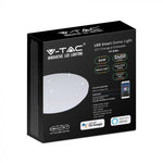 36W LED Gaismeklis 3600lm, saderīgs ar AMAZON ALEKSA&GOOGLE HOME: RGB+WW+CW+STARRY COVER, V-TAC