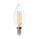E14 5,5W (600Lm) LED-lampa Filament, IP20, V-TAC, neutralvitt ljus 4000K