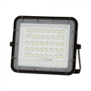 10W(800Lm) LED SMART floodlight with solar battery 6000 mAh and remote control, IP65, V-TAC, cold white light 6400K