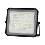 10W(800Lm) LED SMART floodlight with 6000 mAh solar battery and remote control, IP65, V-TAC, 4000K neutral white light