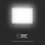 15W (1200Lm) LED SMART valgusfoor 12000 mAh päikeseakuga ja kaugjuhtimispuldiga, IP65, V-TAC, 6400K külmvalge valgus