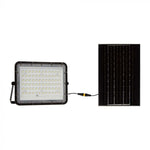 15W(1200Lm) LED SMART floodlight with 12000 mAh solar battery and remote control, IP65, V-TAC, neutral white light 4000K