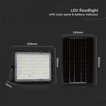 15W (1200Lm) LED SMART valgusfoor 12000 mAh päikeseakuga ja kaugjuhtimispuldiga, IP65, V-TAC, 6400K külmvalge valgus