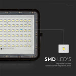 15W (1200Lm) LED SMART valgusfoor 12000 mAh päikeseakuga ja kaugjuhtimispuldiga, IP65, V-TAC, 6400K külmvalge valgus