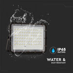 15W (1200Lm) LED SMART valgusfoor 12000 mAh päikeseakuga ja kaugjuhtimispuldiga, IP65, V-TAC, 6400K külmvalge valgus