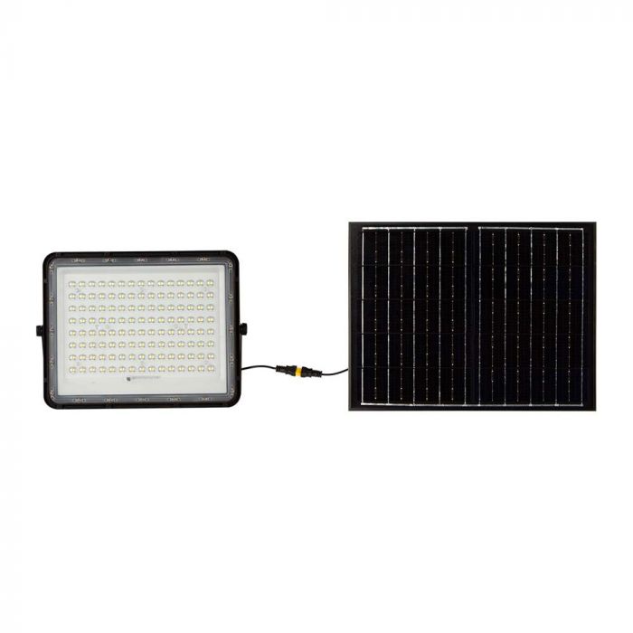 20W(1800Lm) LED SMART floodlight with 16000 mAh solar battery and remote control, IP65, V-TAC, neutral white light 4000K
