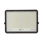 30W(2600Lm) LED SMART floodlight with 20000 mAh solar battery and remote control, IP65, V-TAC, 6400K cold white light