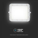 6W(400Lm) LED floodlight with 5000 mAh solar cell and remote control, IP65, V-TAC, 6400K cold white light