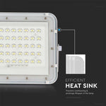6W(400Lm) LED SMART floodlight with 5000 mAh solar battery and remote control, IP65, V-TAC, neutral white light 4000K