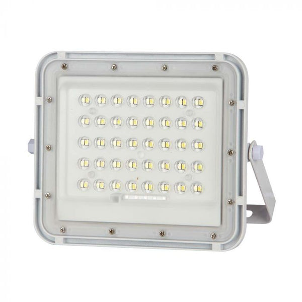 6W(400Lm) LED spotlight with solar battery, V-TAC, IP65, 3.2V, 5000mAh Battery, white, neutral white light 4000K