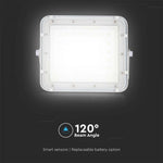 6W(400Lm) LED SMART floodlight with 5000 mAh solar battery and remote control, IP65, V-TAC, neutral white light 4000K