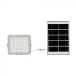 6W(400Lm) LED SMART floodlight with 5000 mAh solar battery and remote control, IP65, V-TAC, neutral white light 4000K