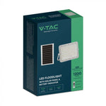15W (1200Lm) LED SMART valgusfoor 12000 mAh päikesepatarei ja kaugjuhtimispuldiga, IP65, V-TAC, valge, neutraalne valge valgus 4000K
