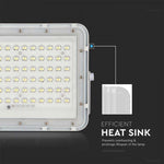 15W (1200Lm) LED SMART-strålkastare med 12000 mAh solcellsbatteri och fjärrkontroll, IP65, V-TAC, vitt, kallvitt ljus 6400K