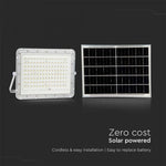 Прожектор 20W(1800Lm) LED SMART с солнечной батареей 16000 mAh и пультом дистанционного управления, IP65, V-TAC, белый, холодный белый свет 6400K
